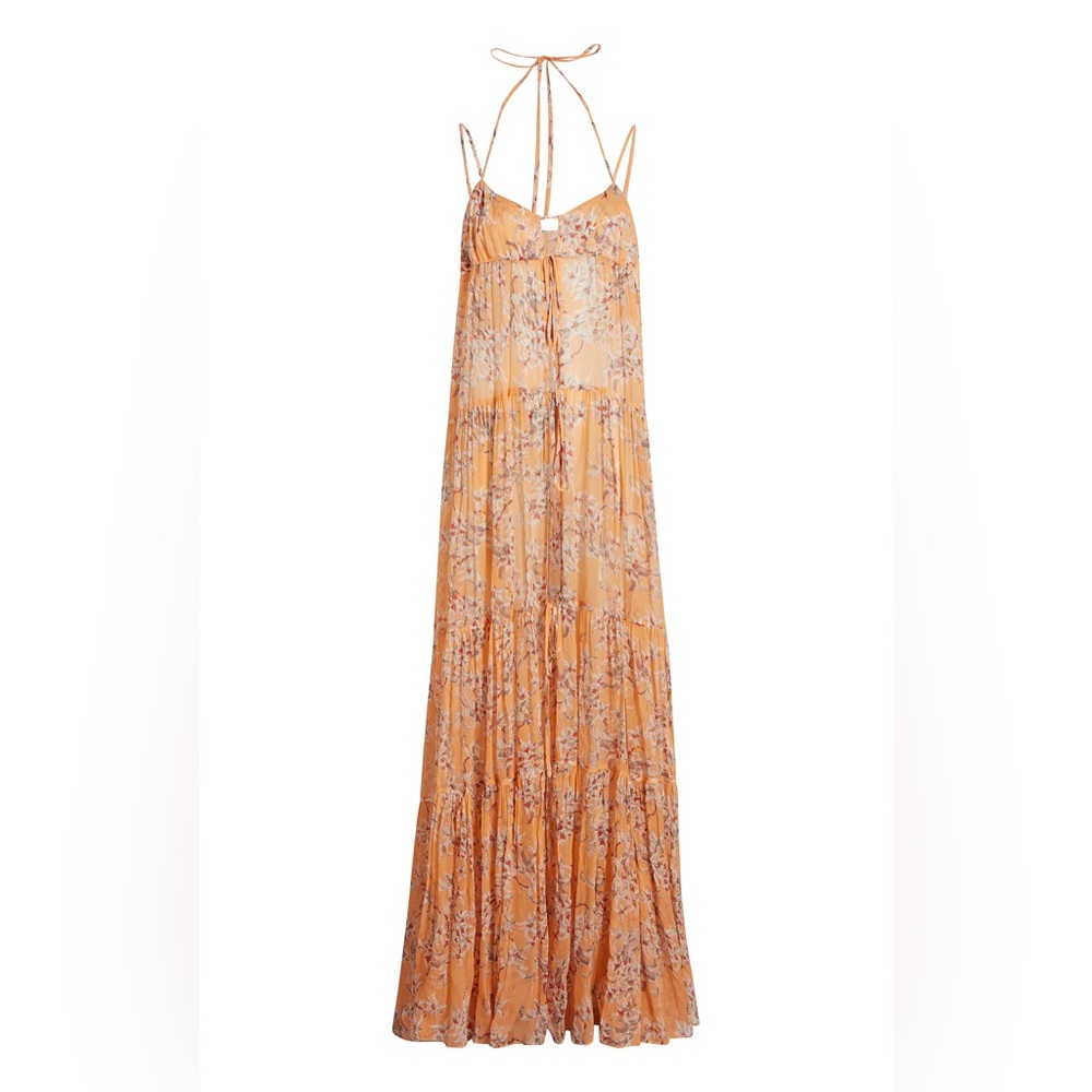 CINQ A SEPT Trailing Orchid Alina Maxi Coverup - Peach‎ Quartz